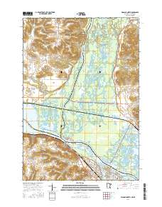 Wabasha North 2016 topographic map thumbnail