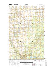 Wannaska NE 2016 topographic map thumbnail