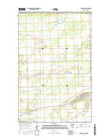 Warroad NW 2016 topographic map thumbnail