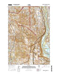 Inver Grove Heights 2016 topographic map thumbnail