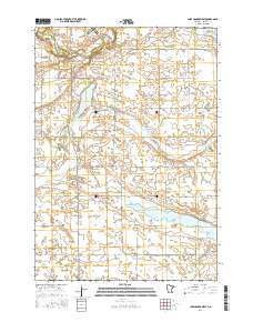 Lake Hanska West 2016 topographic map thumbnail