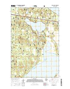 Portage Lake 2016 topographic map thumbnail
