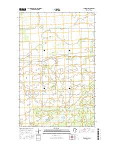 Warroad SW 2016 topographic map thumbnail