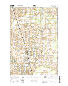 Parkers Prairie 2016 topographic map thumbnail
