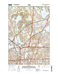 White Bear Lake West 2016 topographic map thumbnail