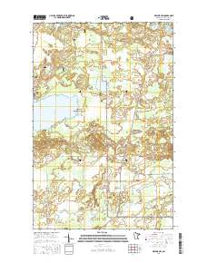 Biwabik NW 2016 topographic map thumbnail