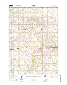 Brownsdale 2016 topographic map thumbnail
