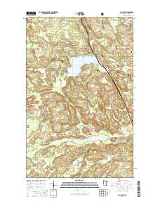 Ash Lake 2016 topographic map thumbnail