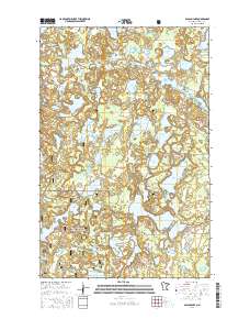 Balsam Lake 2016 topographic map thumbnail