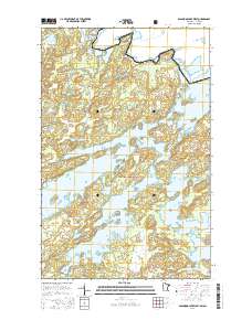 Basswood Lake West 2016 topographic map thumbnail