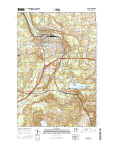 Cloquet 2016 topographic map thumbnail