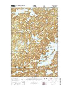 Crab Lake 2016 topographic map thumbnail