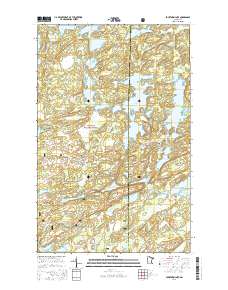 Fourtown Lake 2016 topographic map thumbnail