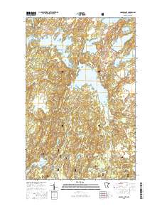 Gabbro Lake 2016 topographic map thumbnail