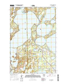 Gull Lake 2016 topographic map thumbnail