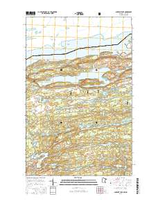 Gunflint Lake 2016 topographic map thumbnail