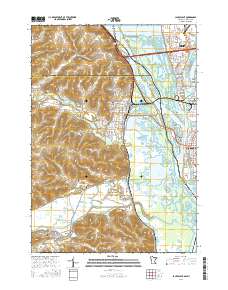 La Crescent 2016 topographic map thumbnail