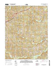 Amelia Court House 2016 topographic map thumbnail