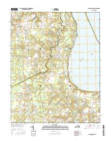 Bacons Castle 2016 topographic map thumbnail
