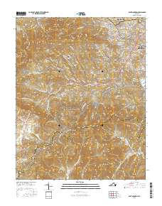 Bent Mountain 2016 topographic map thumbnail