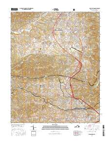 Blacksburg 2016 topographic map thumbnail