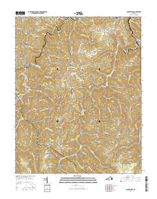Caney Ridge 2016 topographic map thumbnail