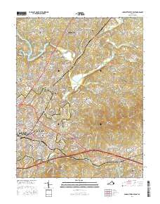 Charlottesville East 2016 topographic map thumbnail
