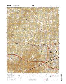 Charlottesville West 2016 topographic map thumbnail