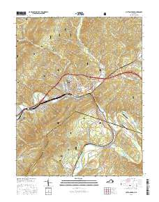 Clifton Forge 2016 topographic map thumbnail