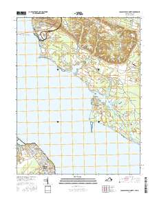 Colonial Beach North 2016 topographic map thumbnail