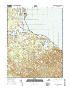 Colonial Beach South 2016 topographic map thumbnail