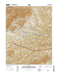 Crozet 2016 topographic map thumbnail