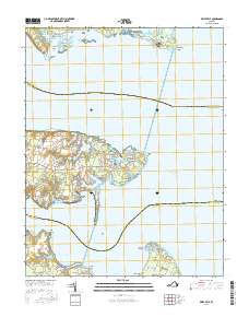 Deltaville 2016 topographic map thumbnail