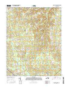 Disputanta North 2016 topographic map thumbnail
