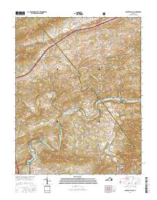 Fosters Falls 2016 topographic map thumbnail