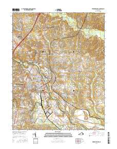 Fredericksburg 2016 topographic map thumbnail