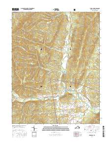 Fulks Run 2016 topographic map thumbnail