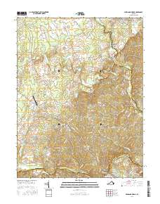 Germanna Bridge 2016 topographic map thumbnail