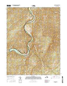 Gladstone 2016 topographic map thumbnail