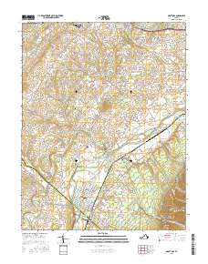 Grottoes 2016 topographic map thumbnail