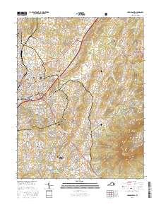 Harrisonburg 2016 topographic map thumbnail