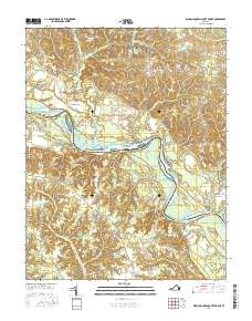 King And Queen Court House 2016 topographic map thumbnail
