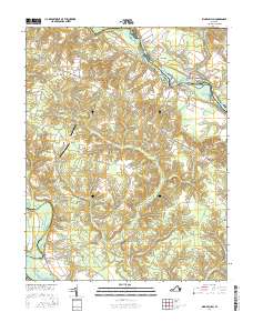 King William 2016 topographic map thumbnail