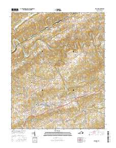 Lebanon 2016 topographic map thumbnail