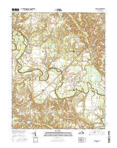 Manquin 2016 topographic map thumbnail