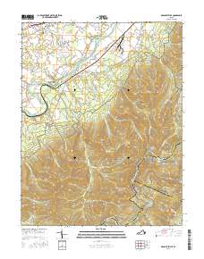 McGaheysville 2016 topographic map thumbnail