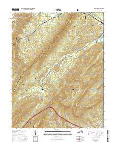 Millboro 2016 topographic map thumbnail