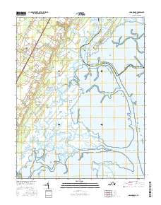 Nassawadox 2016 topographic map thumbnail