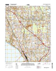 Newport News North 2016 topographic map thumbnail