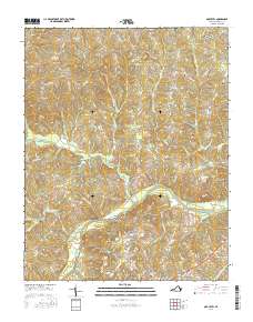Oak Level 2016 topographic map thumbnail